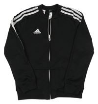 Černo-bílá funkční propínací mikina Adidas