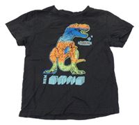 Čierne tričko s dinosaurom Kiki&Koko
