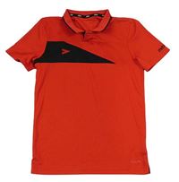 Červeno-černé sportovní polo tričko Mitre