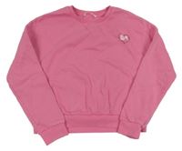 Ružová mikina s číslom a srdiečkom M&S