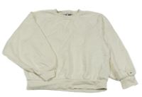 Smetanová oversize mikina s výšivkou Tommy Hilfiger