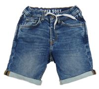 Modré teplákovo/riflové kraťasy Denim Co.