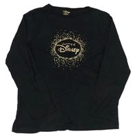 Čierne tričko s nápisom Disney