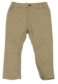 Béžové plátěné chino kalhoty Primark