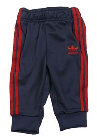 Tmavošedé sportovní kalhoty s logem Adidas
