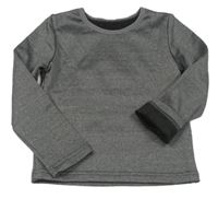 Tmavošedé zateplené thermo triko Primark