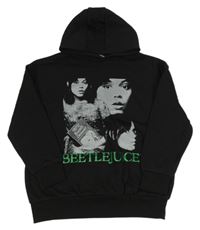 Černá mikina Beetlejuice s kapucňou