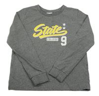 Sivá melírovaná mikina s nápisom LC Waikiki