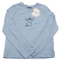 Nové - Světlemodré triko se Stitchem Primark