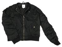 Černá šusťáková zateplená bunda River Island 