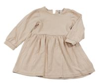 Svetloružové rebrované bavlnené šaty So Cute