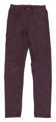 Vínové trblietavé legíny S. Oliver