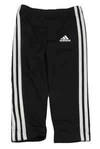 Černé sportovní kalhoty s logem Adidas