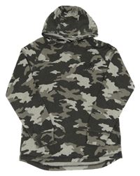 Šedá army mikina s kapucí George 