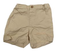 Béžové plátěné kraťasy Primark 