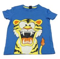 Modré tričko s tigrom Kiki&Koko