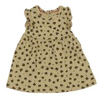 Béžové bavlněné šaty se vzorem C&A