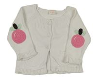 Biely prepínaci sveter s jablíčky Cocoa Beach