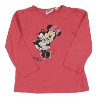 Korálové triko s Minnií Disney