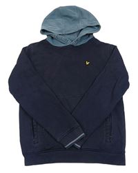 Tmavomodrá mikina s kapucňou zn. LYLE&SCOTT