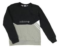 Černo-šedá mikina Adidas