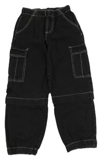 Černé cargo cuff rifle Y.F.K.