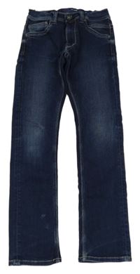 Tmavomodré slim leg teplákové rifle zn. Pepe Jeans
