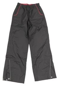 Tmavosivé šušťákové nepromokavé funkčné nohavice zn. crane