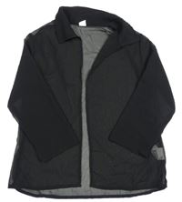 Černý šifonový cardigan SHEIN