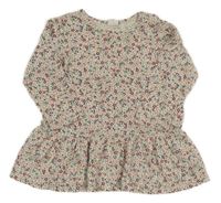 Smotanové šaty s kvietkami H&M