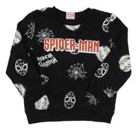 Čierna mikina so Spider-many a nápisom PRIMARK