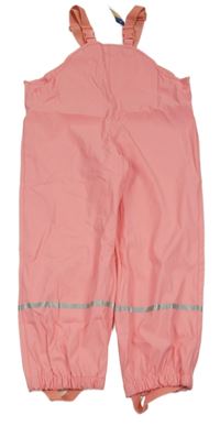 Nové - korálové nepromokavé laclové kalhoty lupilu