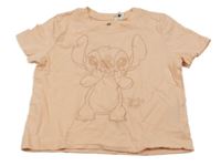 Meruňkové tričko se Stitchem H&M