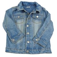 Světlemodrá riflová bunda s límečkem F&F