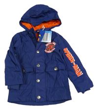 Nové - tmavomodrá nepromokavá jarní bunda se Spider-manem a kapucí MARVEL