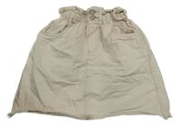 Smotanová paper bag rifľová sukňa George