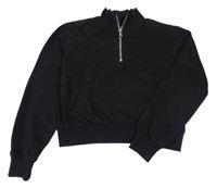 Čierna crop mikina H&M