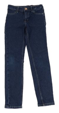 Tmavomodré skinny fit rifle H&M