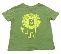 Zelené tričko so lvem Nutmeg