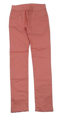 Starorůžové elastické skinny kalhoty Page One Young