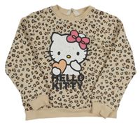 Béžová vzorovaná mikina s Hello Kitty H&M