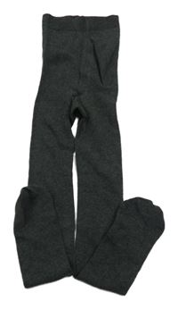 Antracitové melírované punčocháče