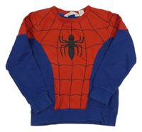 Modro-červená mikina s pavoukem - Spiderman H&M