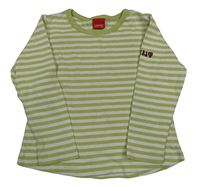 Zeleno-bílé pruhované triko Esprit