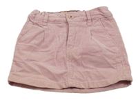 Ružová menšestrová chino sukňa H&M