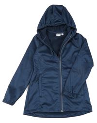 Tmavomodrá softshellová bunda s kapucí L&D