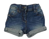 Tmavomodré riflové kraťasy