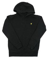 Černá mikina s nášivkou a kapucí Lyle&Scott