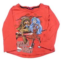 Červené tričko s Monster High