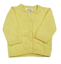 Žltý perforovaný prepínaci sveter F&F